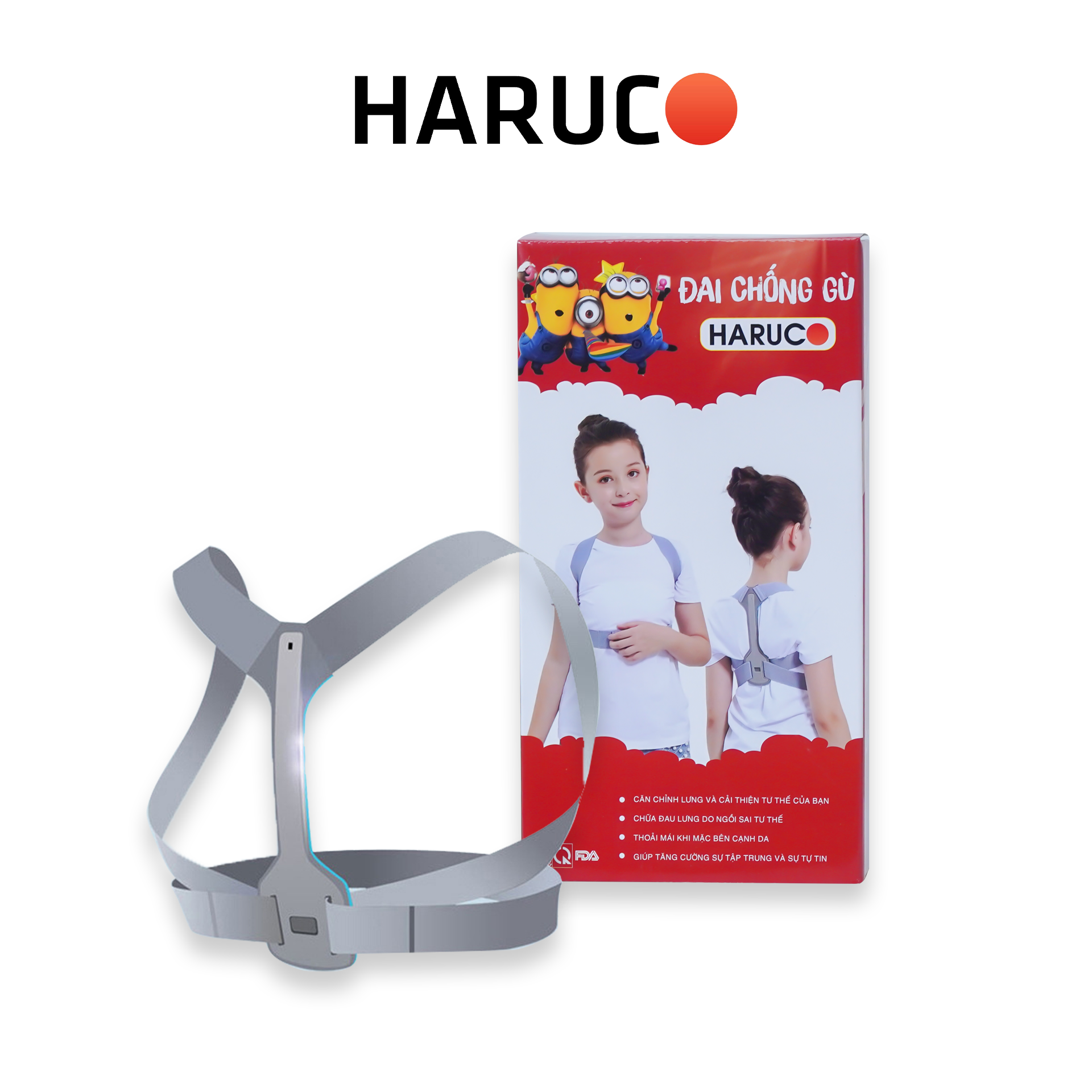 Đai Lưng Chống Gù Trẻ Em Haruco HR-06-6