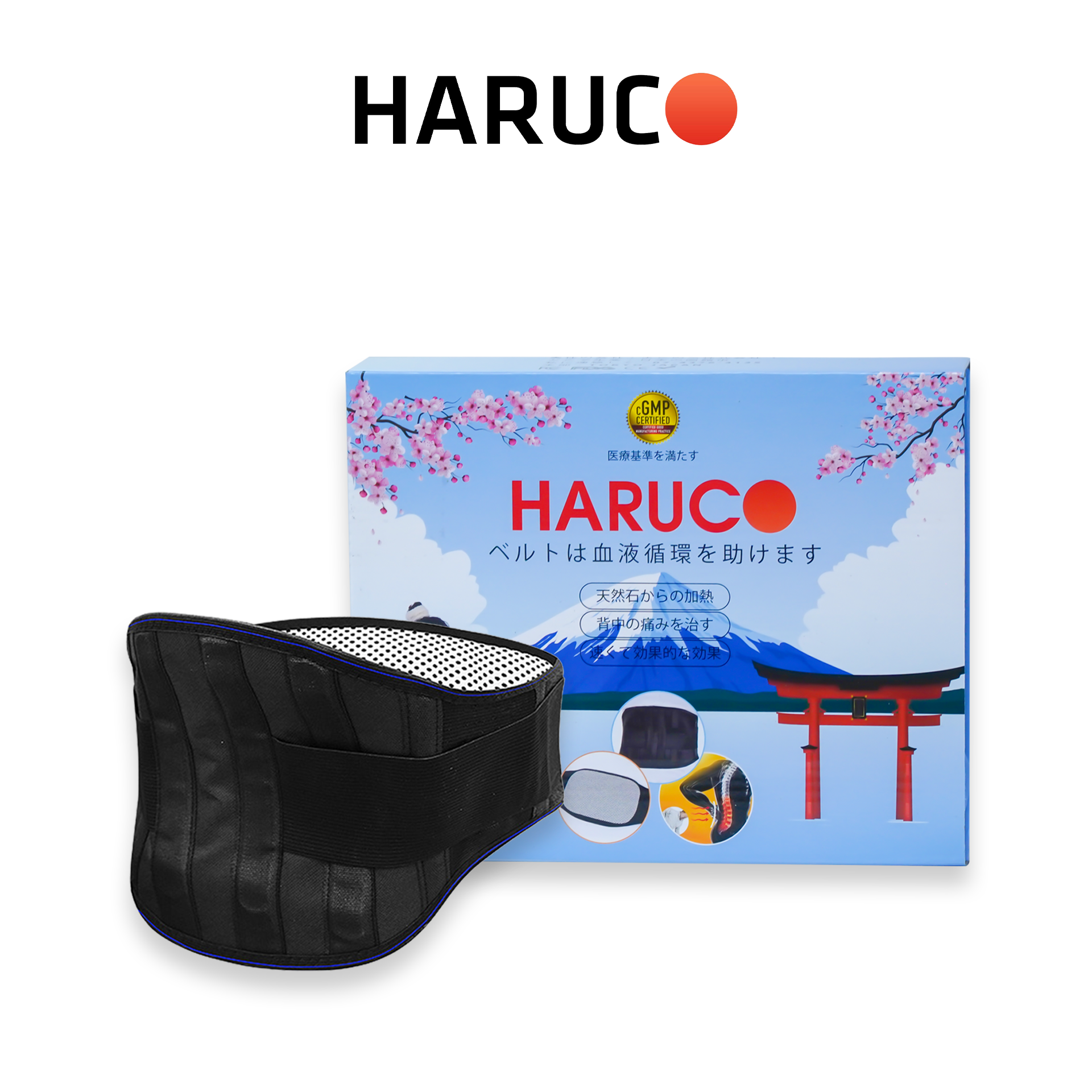 Đai Lưng Đá Nóng Haruco HR-06