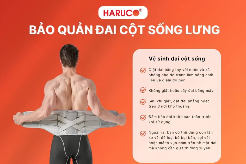 Khi nào nên sử dụng đai lưng cột sống: bảo quản đia cột sống lưng