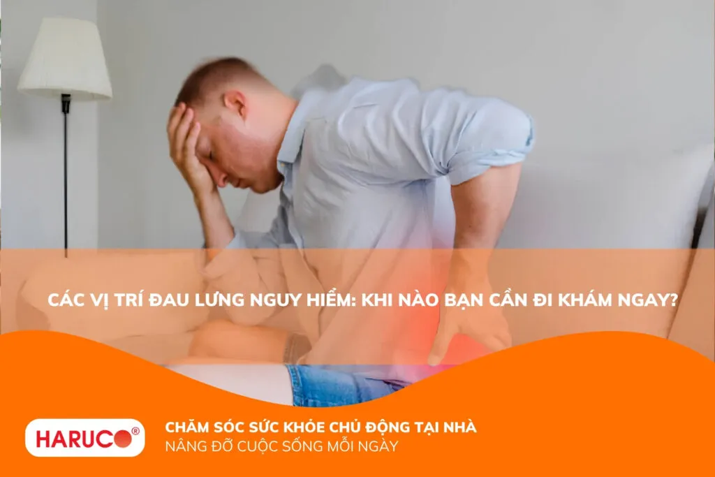 Các vị trí đau lưng nguy hiểm