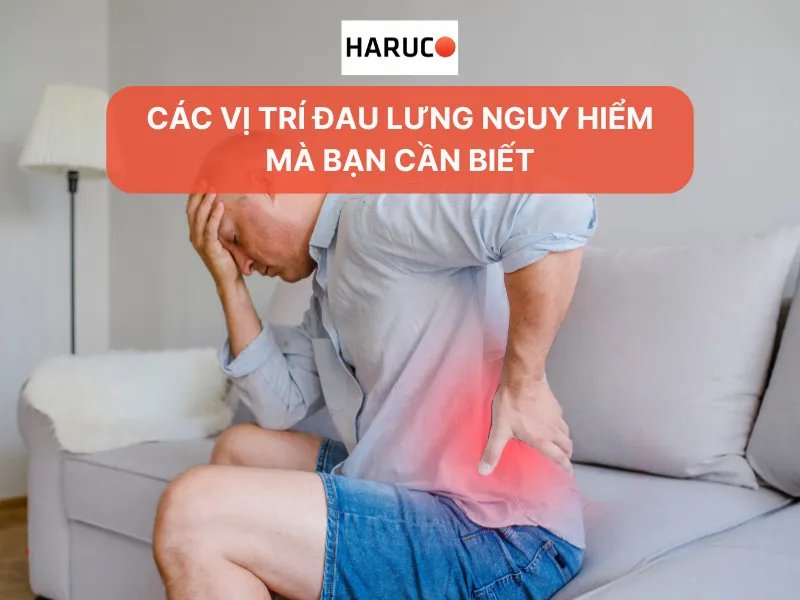 Các vị trí đau lưng nguy hiểm