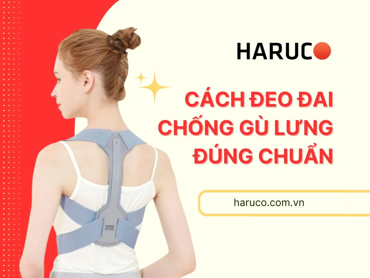 cách đeo đai chống gù lưng