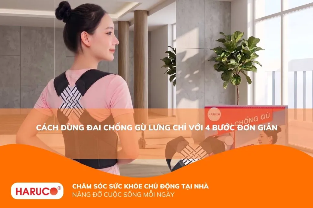 Cách dùng đai chống gù lưng chỉ với 4 bước đơn giản