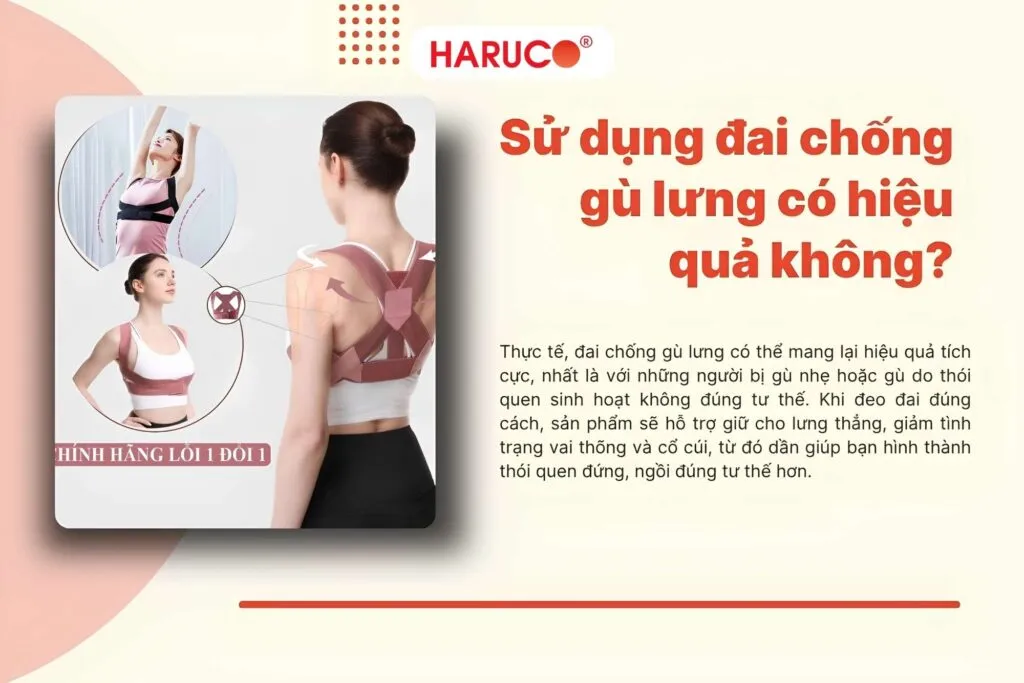 Sử dụng đai chống gù lưng có hiệu quả không
