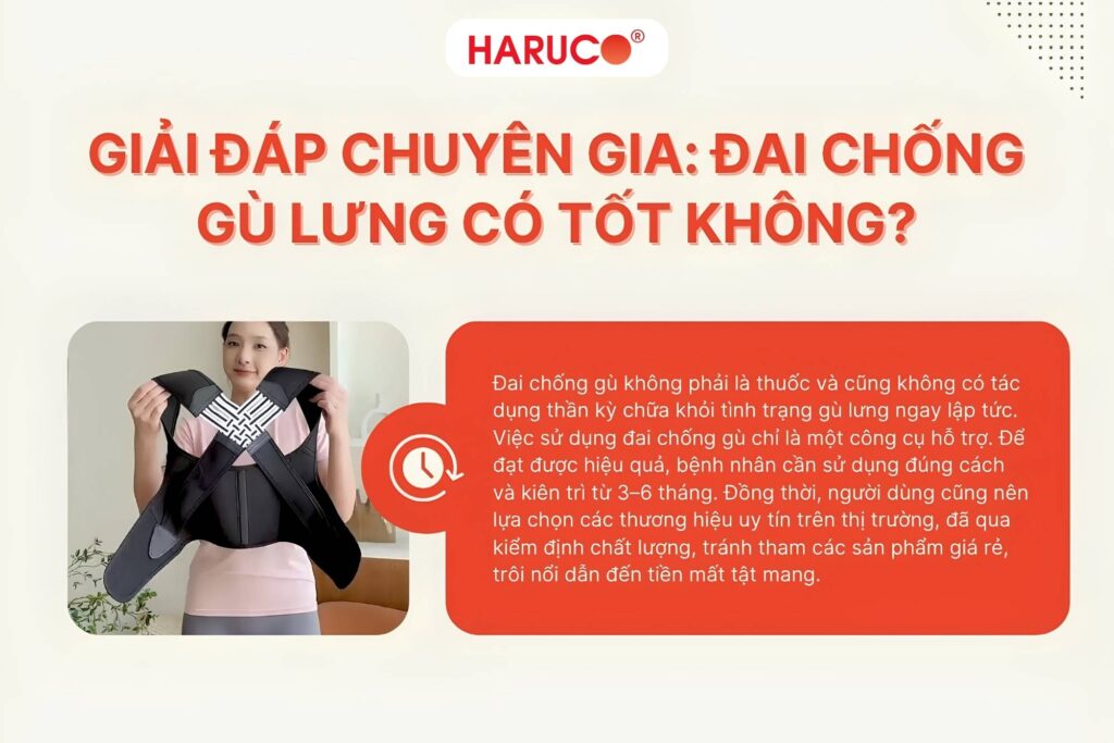 theo chuyên gia: đai chống gù lưng có tốt không