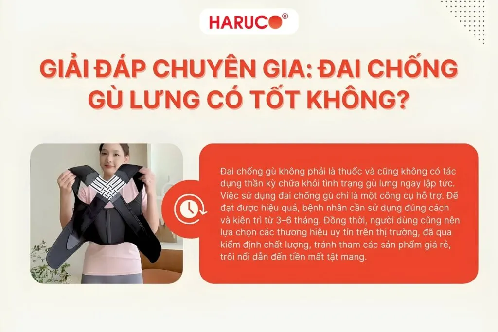 theo chuyên gia: đai chống gù lưng có tốt không