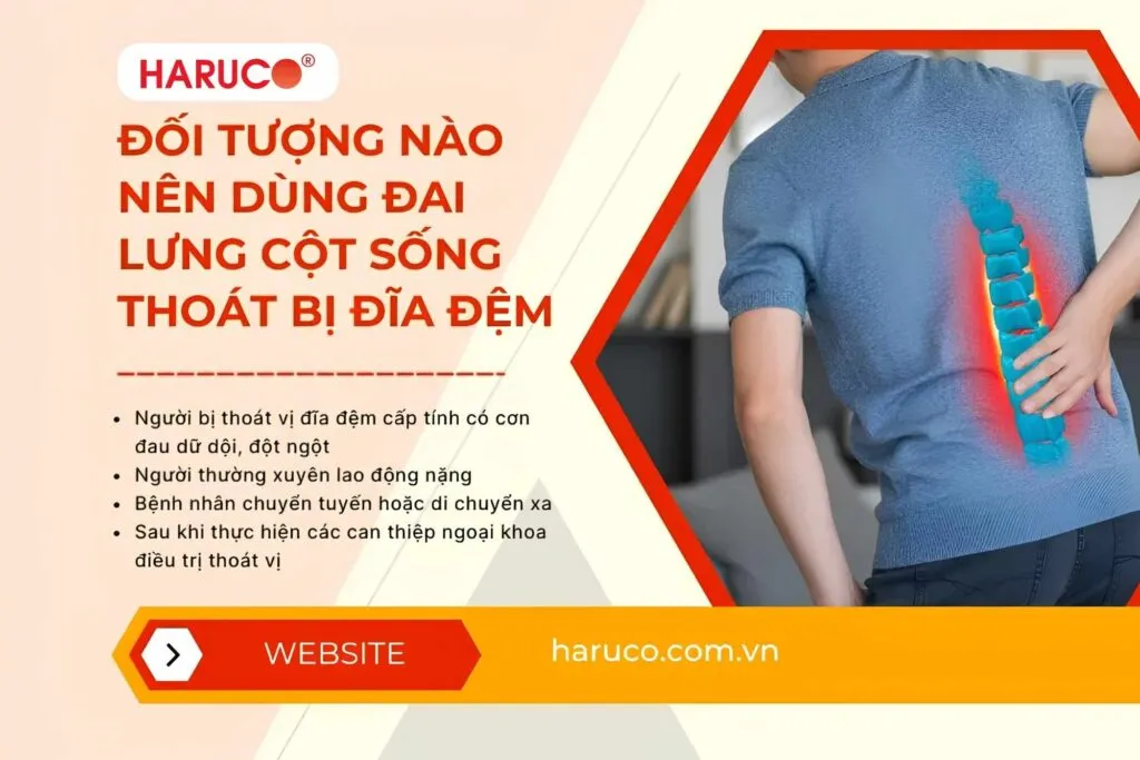 Đối tượng nào nên dùng đai lưng cột sống thoát bị đĩa đệm
