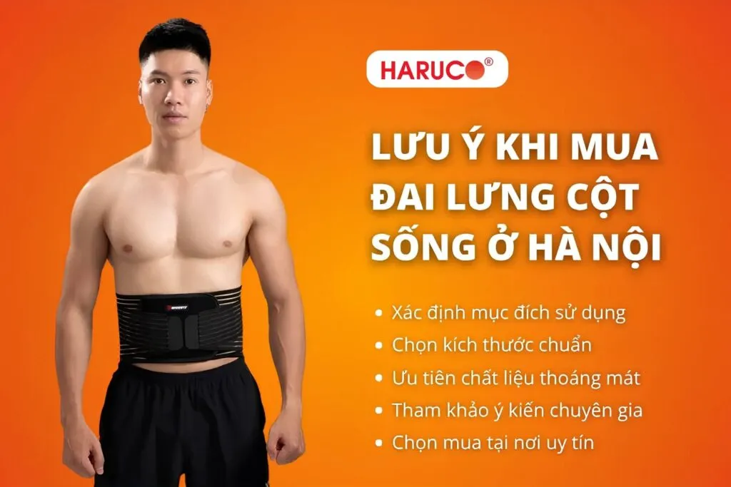 Mua đai lưng cột sống ở Hà Nội