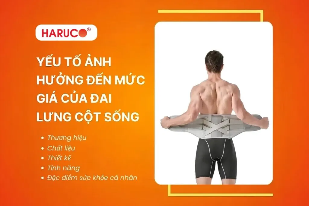 Yếu tố ảnh hưởng đến mức giá của đai lưng cột sống