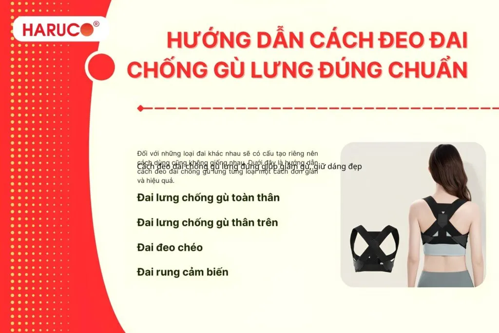 Cách đeo đai chống gù lưng