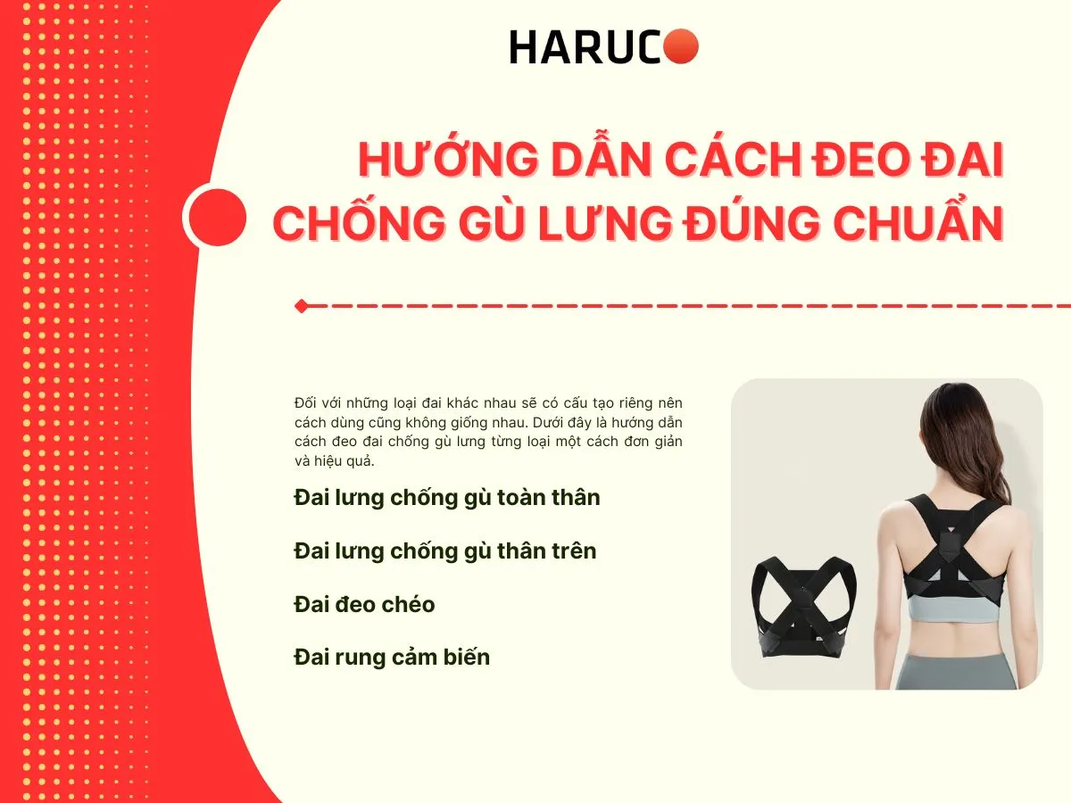 cách đeo đai chống gù lưng