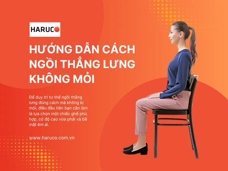 Ngồi thẳng lưng bị mỏi