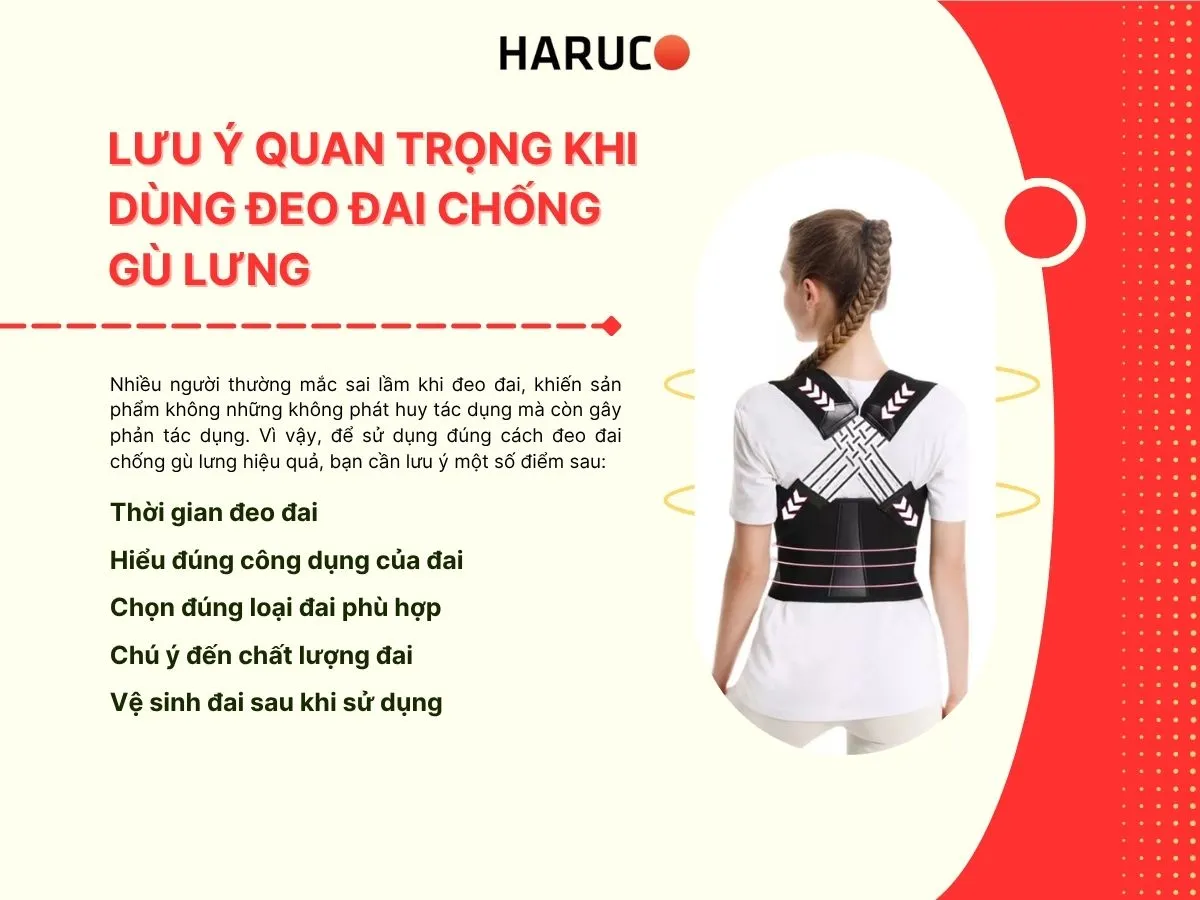 cách đeo đai chống gù lưng
