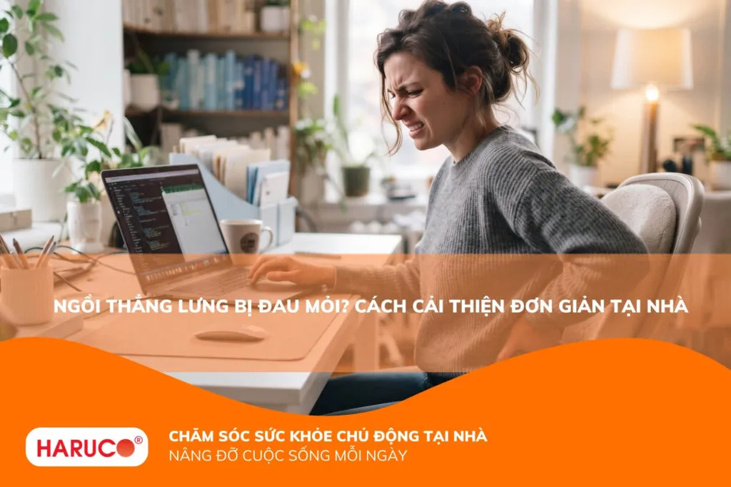 Ngồi thẳng lưng bị mỏi