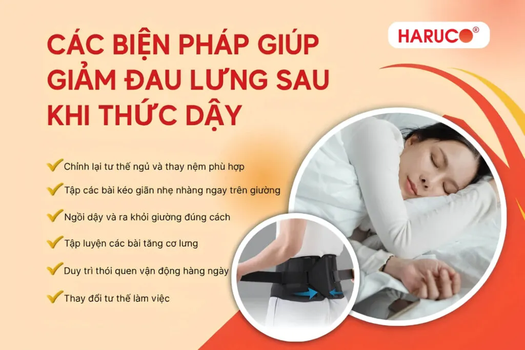 sáng ngủ dậy bị đau lưng dưới