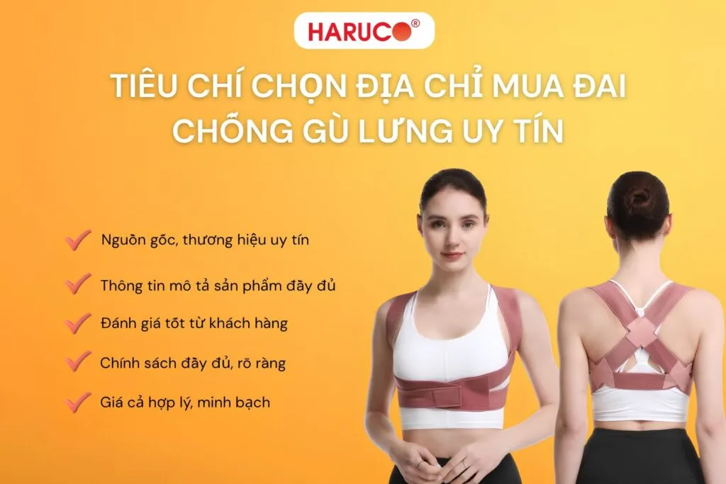 tiêu chí mua đai chống gù lưng ở đâu