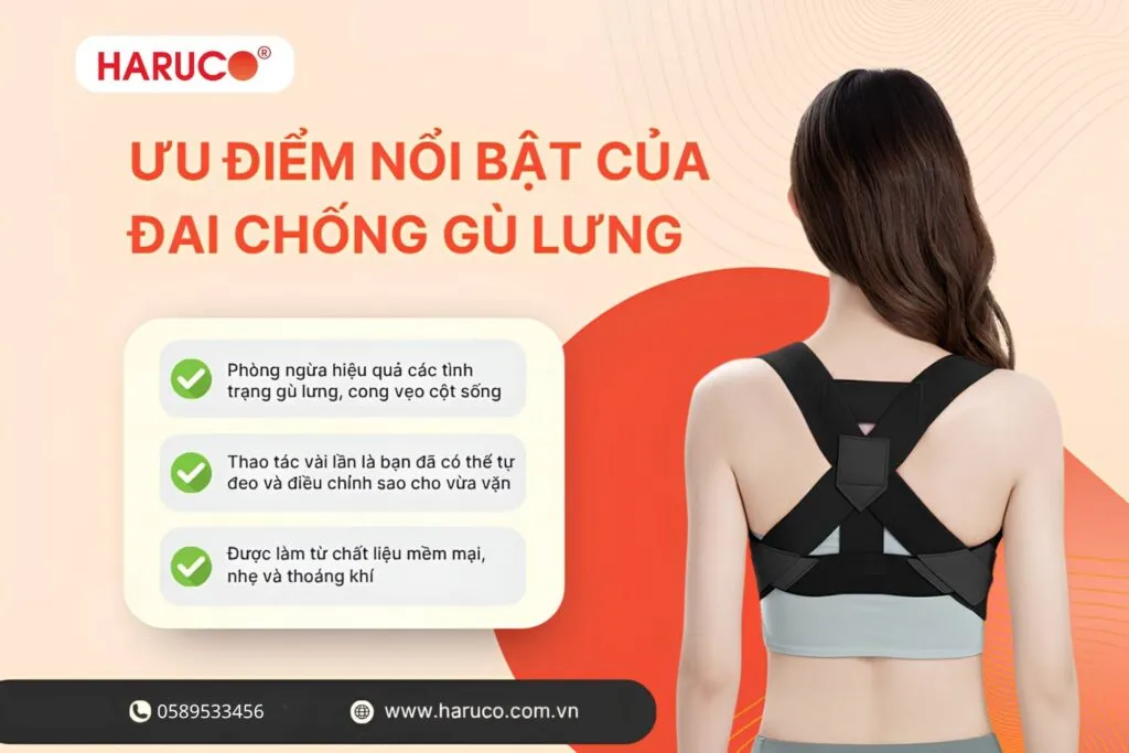 Ưu điểm nổi bật của đai chống gù lưng cho người lớn