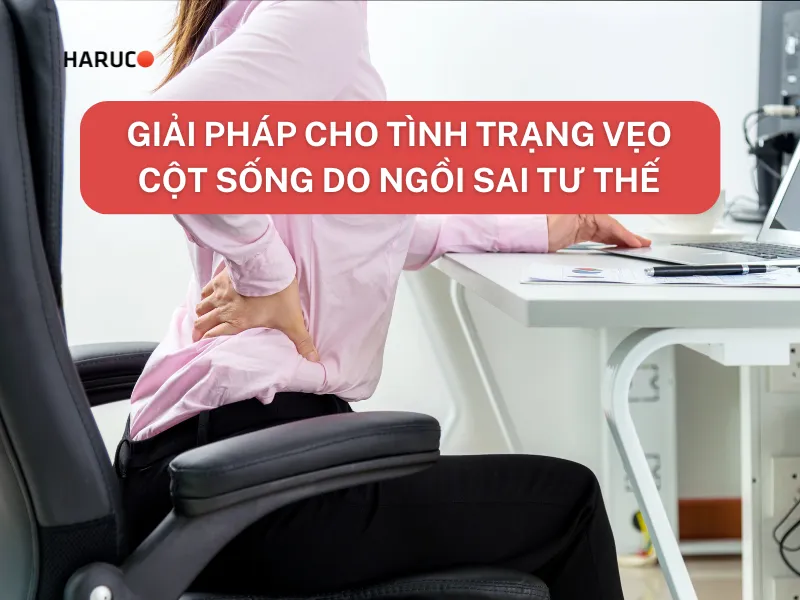 vẹo cột sống do ngồi sai tư thế