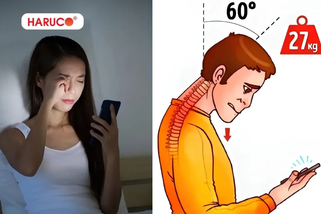 Gù lưng cổ rùa là tình trạng ngày càng phổ biến do thói quen cúi đầu quá mức