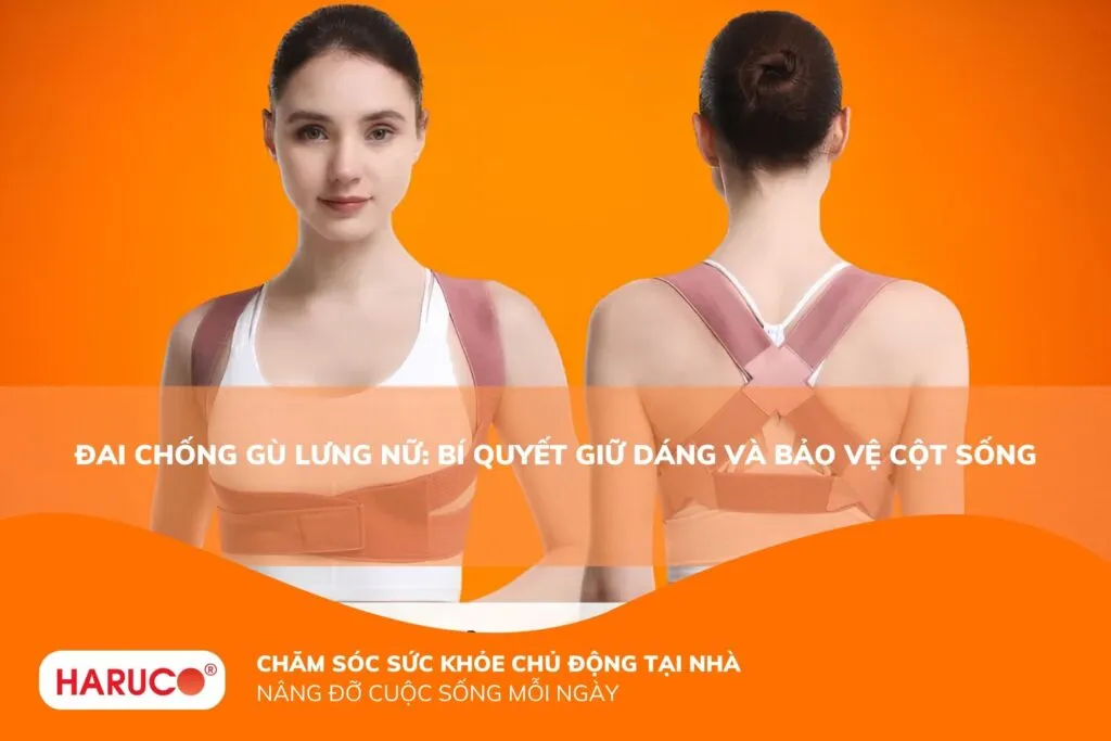 Đai chống gù lưng nữ: Bí quyết giữ dáng và bảo vệ cột sống