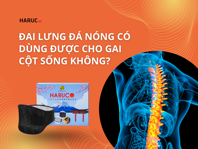 Đai lưng đá nóng có dùng được cho gai cột sống không?