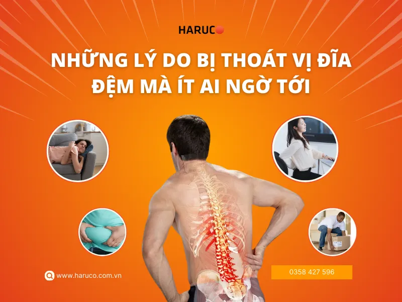  lý do bị thoát vị đĩa đệm