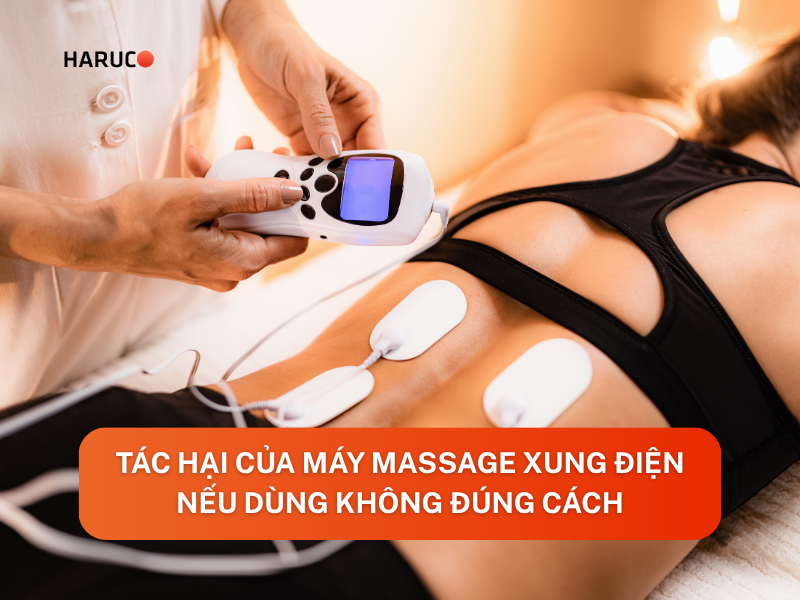 Tác hại của máy massage xung điện nếu dùng không đúng cách