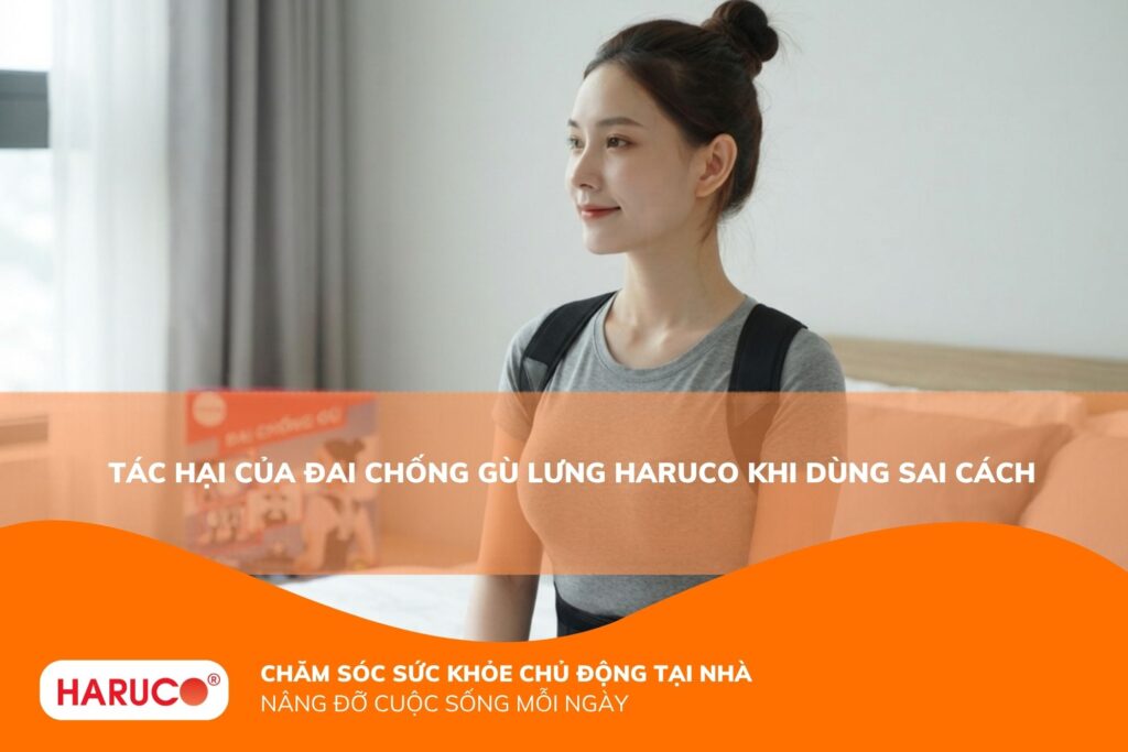 Tác hại của đai chống gù lưng Haruco