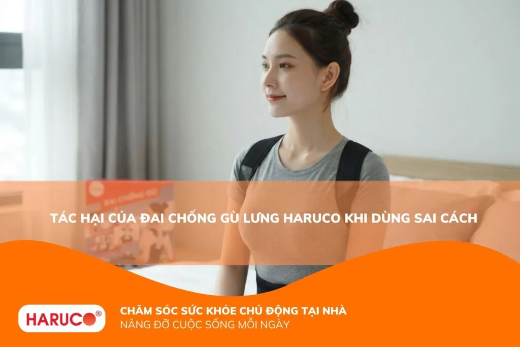 Tác hại của đai chống gù lưng Haruco khi dùng sai cách