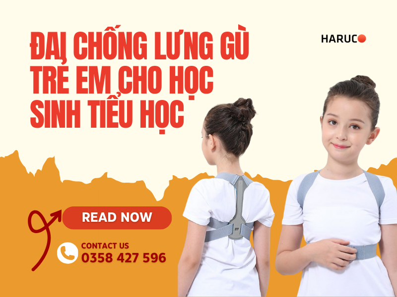 Đai chống lưng gù trẻ em cho học sinh tiểu học