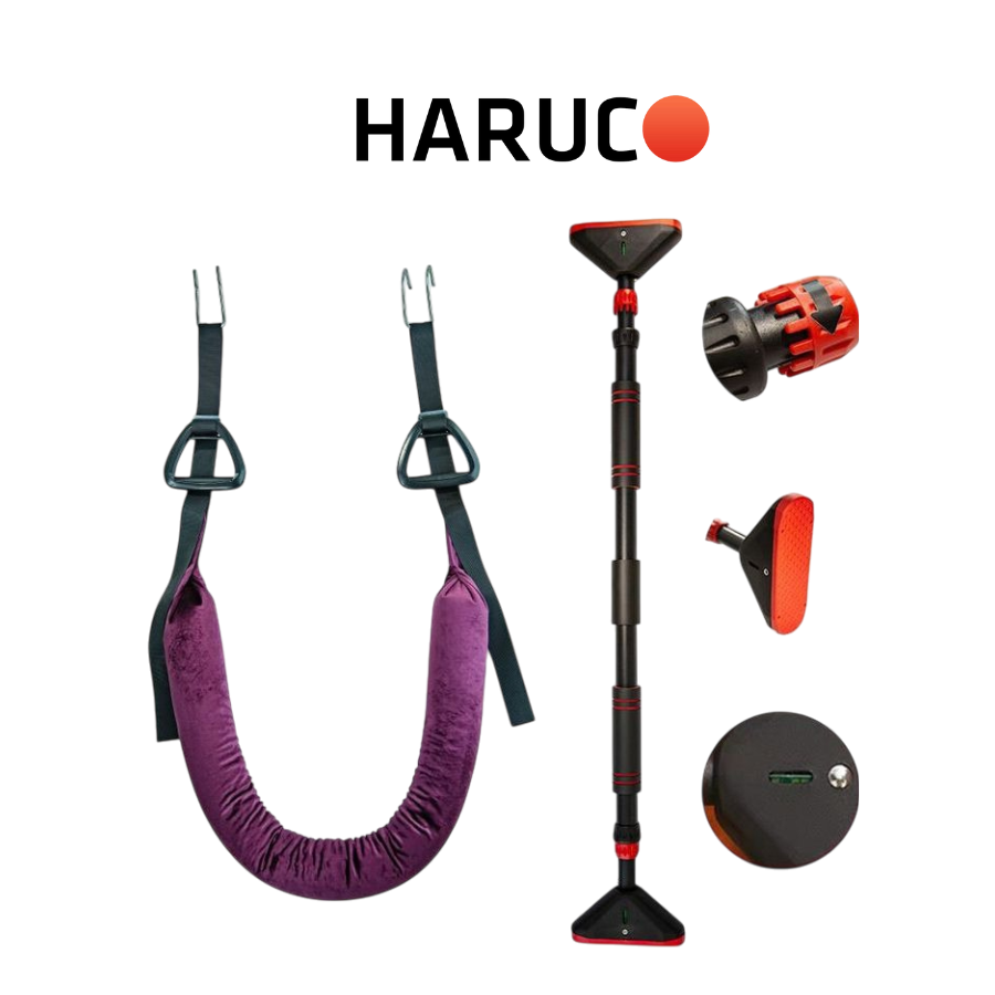 Combo Thanh Xà Treo Tường Và Đai Treo Kéo Giãn Cột Sống