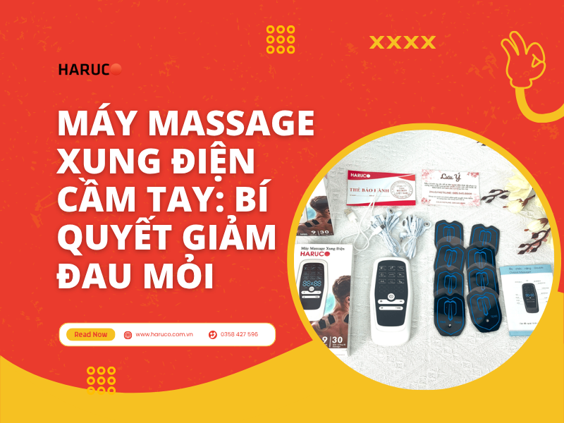 Máy massage xung điện cầm tay: Bí quyết giảm đau mỏi