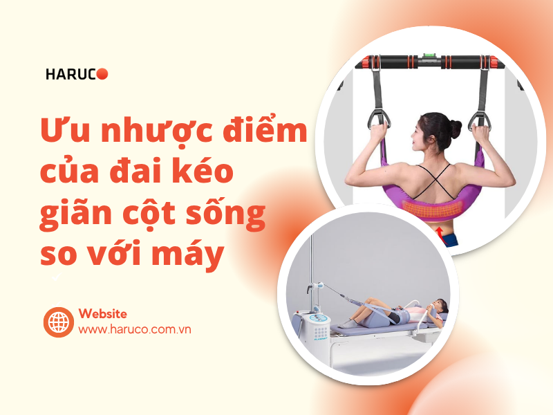 Ưu nhược điểm của đai kéo giãn cột sống so với máy