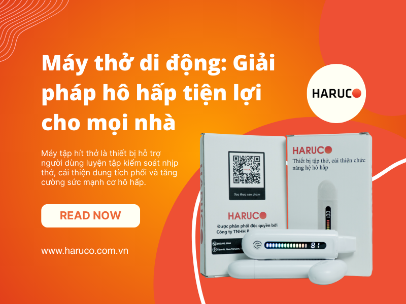 Máy thở di động: Giải pháp hô hấp tiện lợi cho mọi nhà