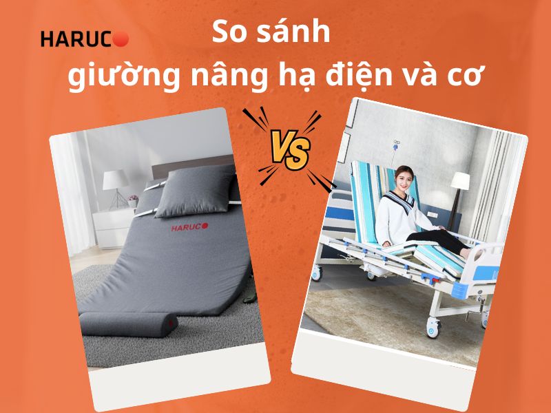 So sánh giường nâng hạ điện và cơ: Sự khác biệt cơ bản