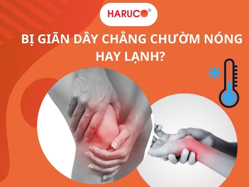 Bị giãn dây chằng chườm nóng hay lạnh? 