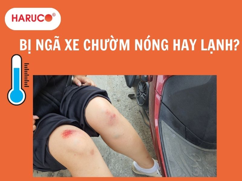 Bị ngã xe chườm nóng hay lạnh? Những sai lầm thường gặp