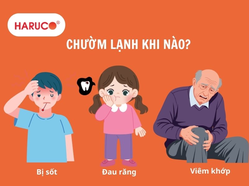 Chườm lạnh khi nào? Những trường hợp nào nên chườm lạnh?