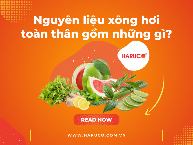 Nguyên liệu xông hơi toàn thân gồm những gì?