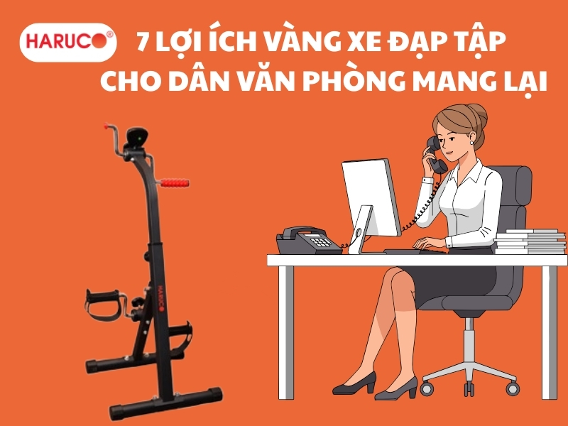 7 lợi ích vàng xe đạp tập cho dân văn phòng mang lại