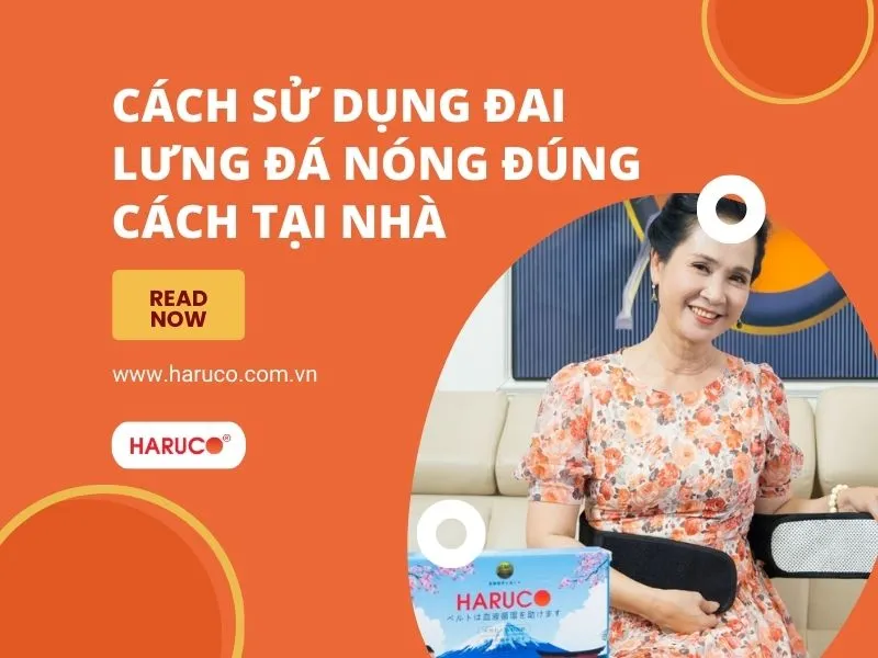 cách sử dụng đai lưng đá nóng