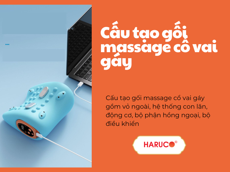 Cấu tạo gối massage cổ vai gáy và nguyên lý hoạt động 
