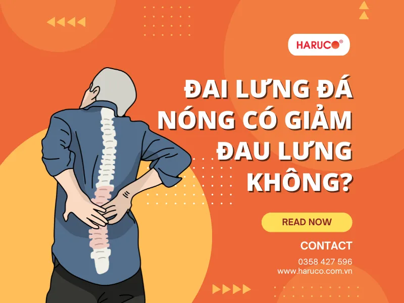 đai lưng đá nóng giảm đau lưng