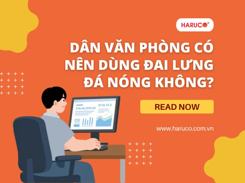 dân văn phòng đai lưng đá nóng