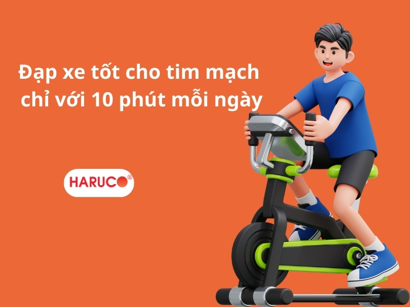 Đạp xe tốt cho tim mạch chỉ với 10 phút mỗi ngày