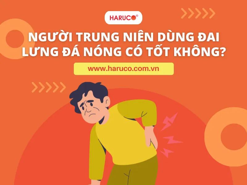 đai lưng đá nóng cho người trung niên