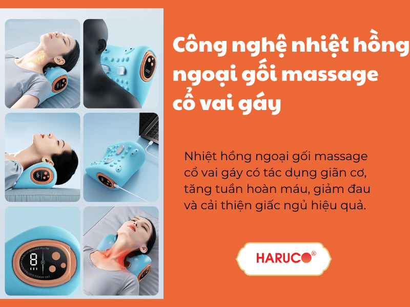 Tìm hiểu công nghệ nhiệt hồng ngoại gối massage cổ vai gáy