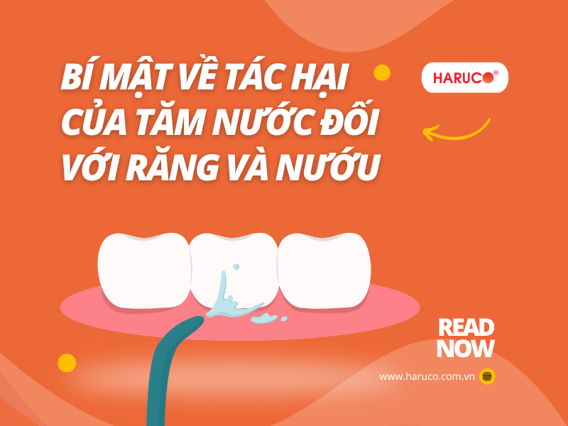 Bí mật về tác hại của tăm nước đối với răng và nướu