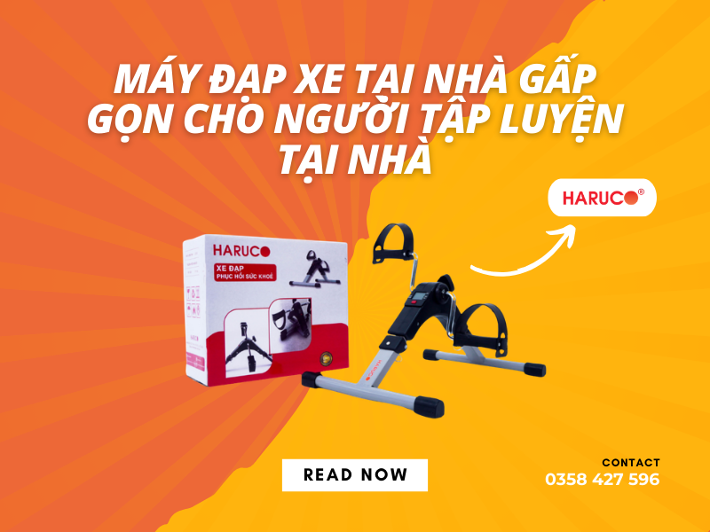 Máy đạp xe tại nhà gấp gọn cho người tập luyện tại nhà