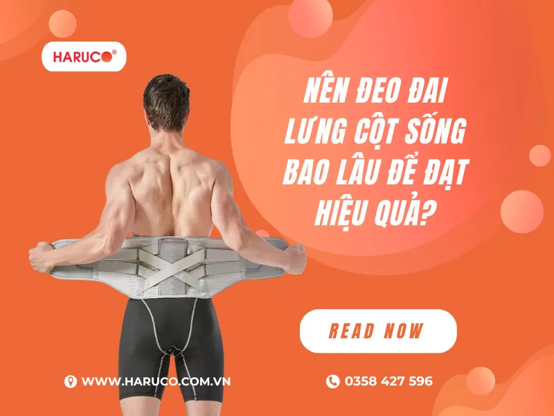 Nên đeo đai lưng cột sống bao lâu